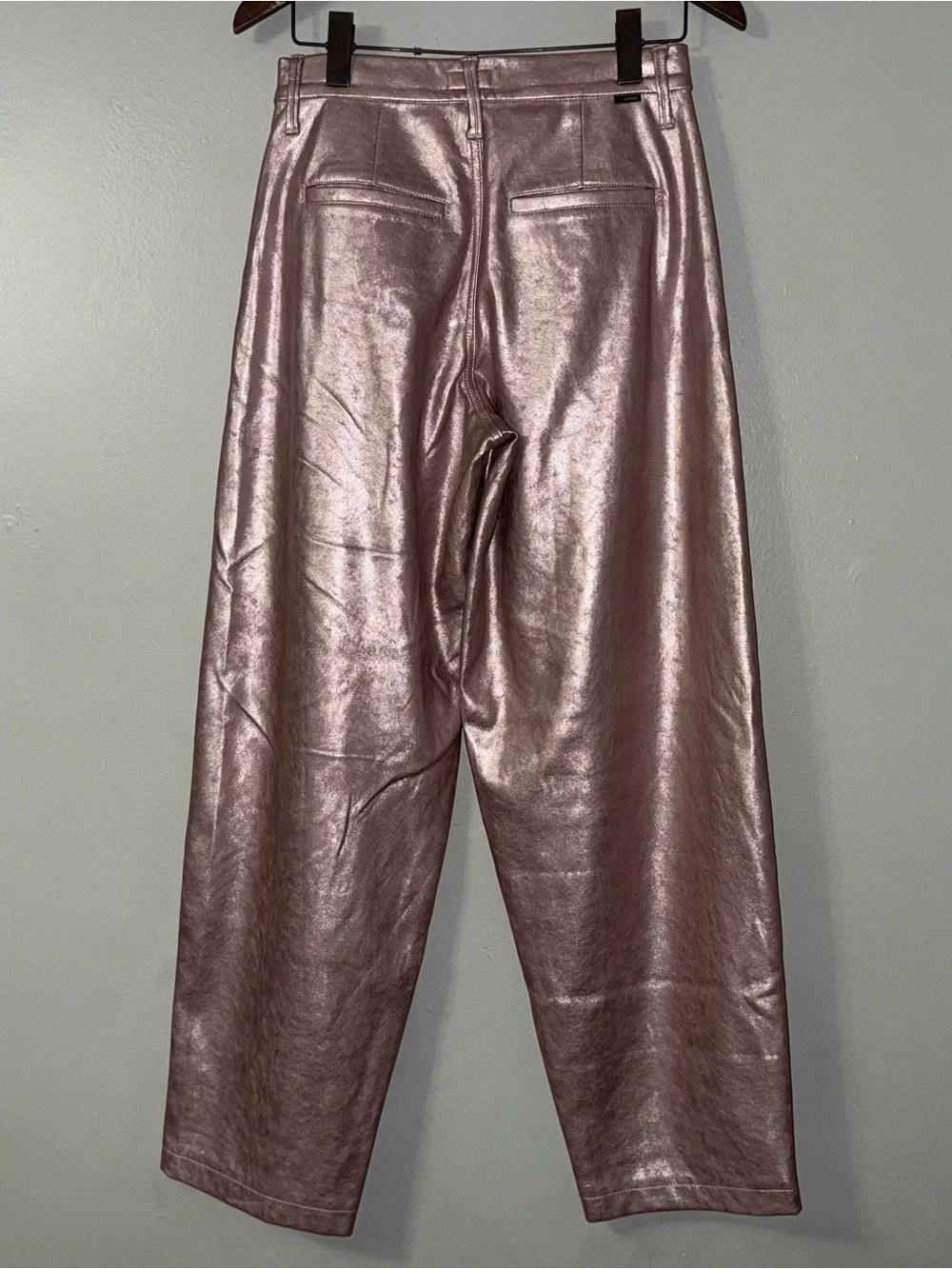 MOTHER PLEATED STARLET SNEAK PANTS IN PINKY SWEAR - Picture 3 of 11